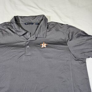 Houston Astros Men's Polo Cutter And Buck 2XB Gray